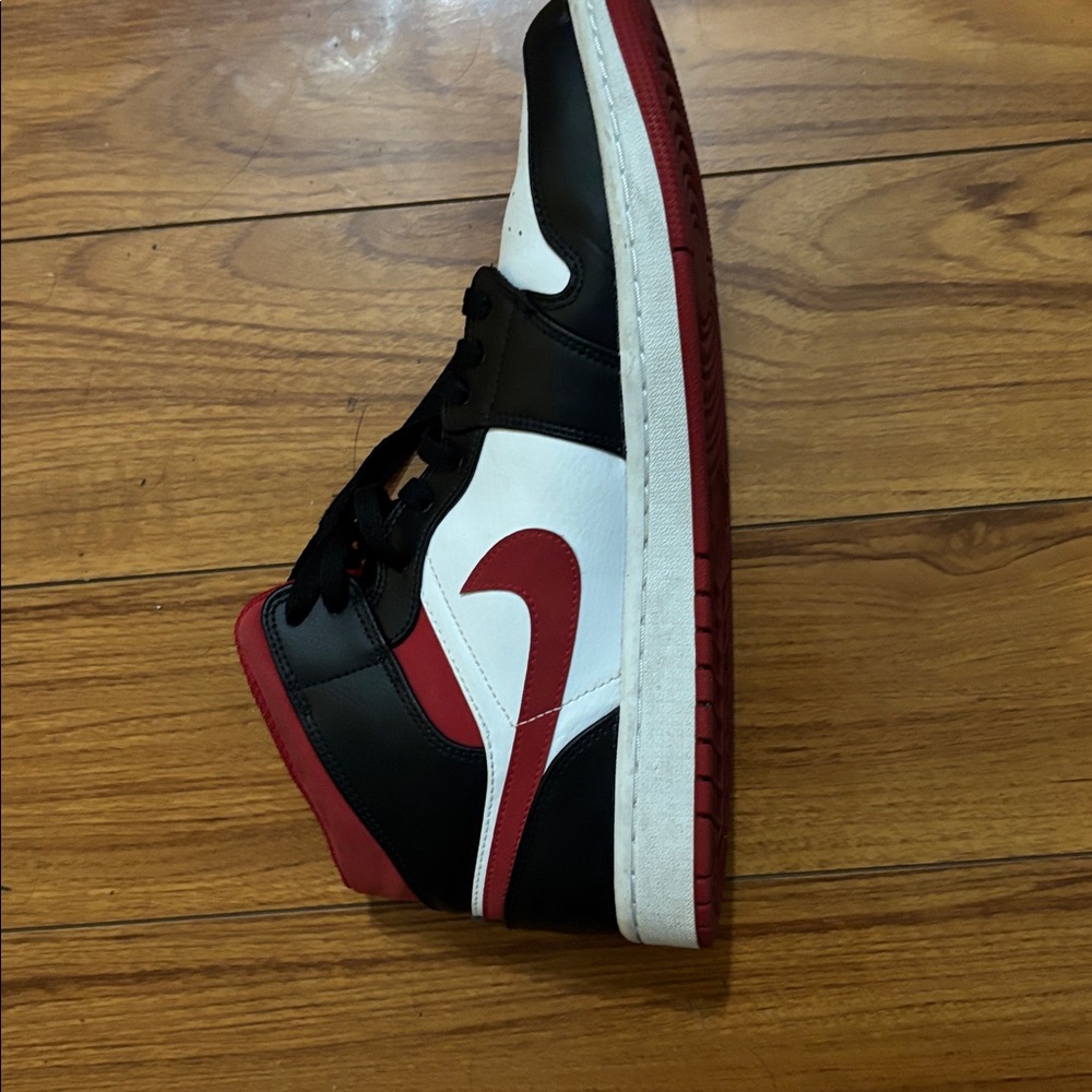 Nike Air High-Top Sneakers - Black, White, Red - Picture 3 of 4